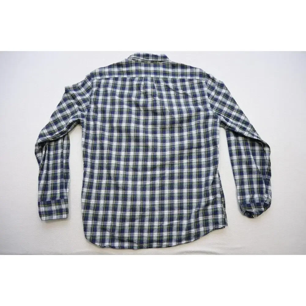 J Crew‎ Button Up Dress Shirt Rugged Plaid Casual Long Sleeve Mens Size Large